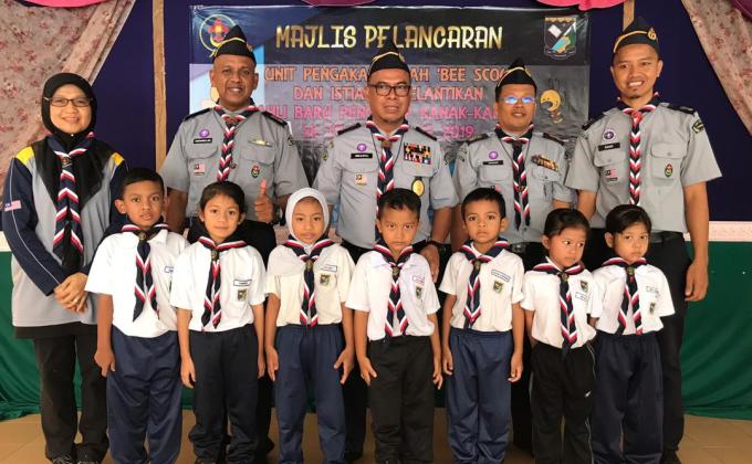 Pelancaran Unit "Bee Scout" Dan Istiadat Pelantikan Ahli Baru Pengakap Kanak2 SkTelok Bahang 2019