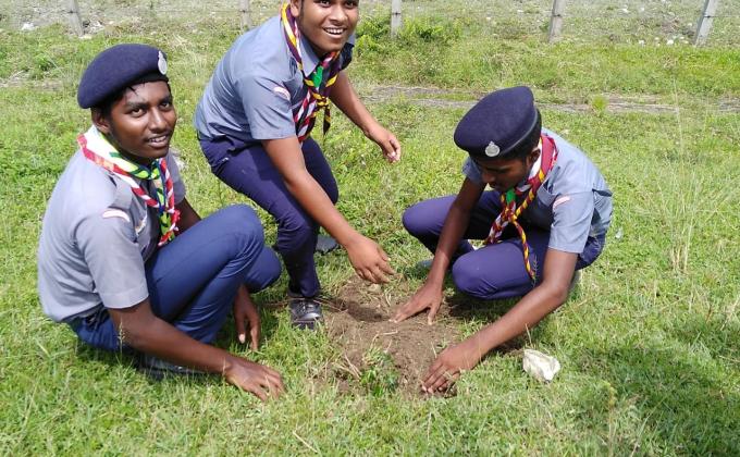 World scarf day celebration cum sanitation on the bank of dima river and tree planting programme.