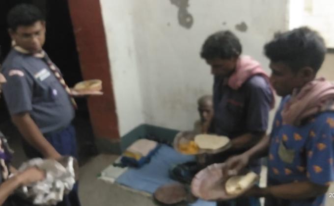 Serving food to Poor People