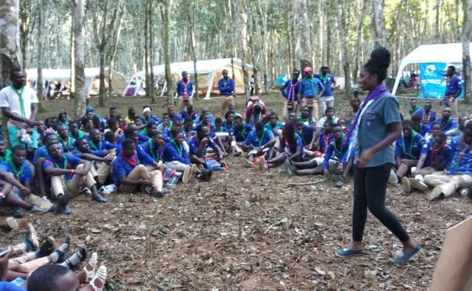 Travaux de mise en marche du Forum Jeunes des Scouts de Côte d'Ivoire