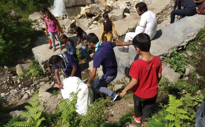 Cleanliness Drive at Jogni Fall Manali