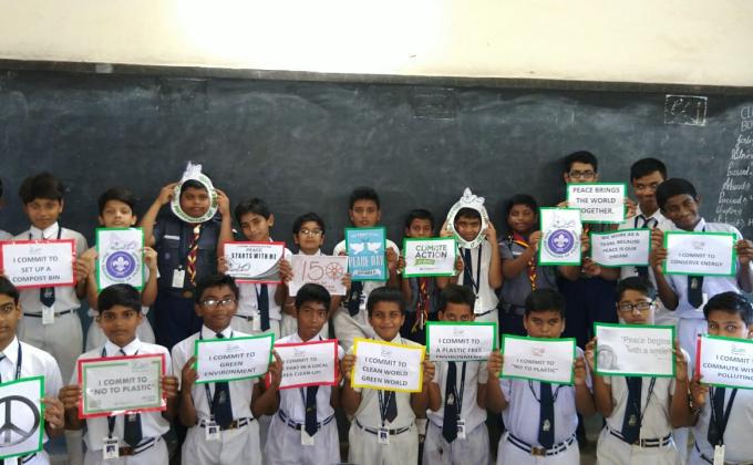 INTERNATIONAL DAY OF PEACE day 01 by East Coast Railway Bharat Scouts and Guides, School Group