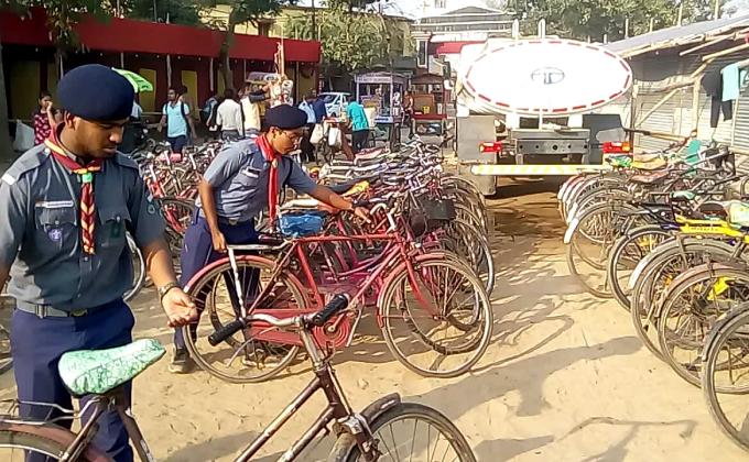 SANITATION IN A BOOK FAIR CAMP.