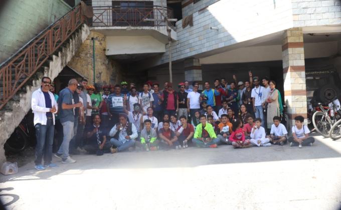 Cycle Rally By Team Samarth on 150th Anniversary of Mahatma Gandhi.