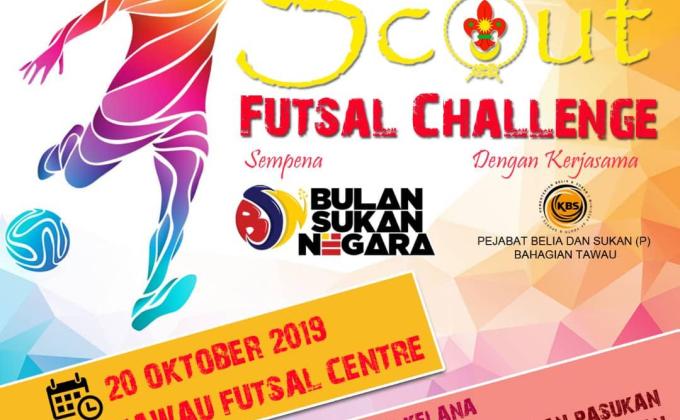 Scout Futsal Challenge sempena Bulan Sukan Negara 2019.