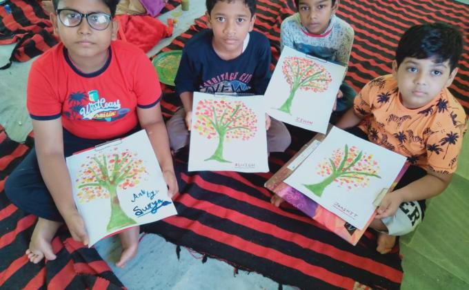 paint the world green an initiative by the children for making the environment green i.e.''Hari Bhari'',