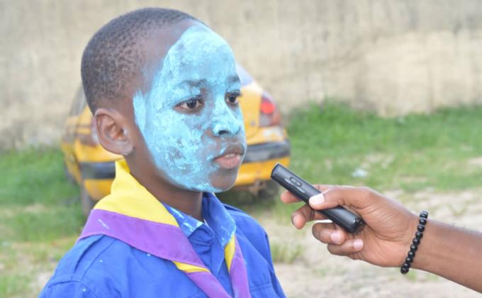 Go bleu: Tous en bleu pour les enfants d'abobo !
