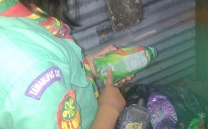 Erika Joselyn por los Mares Limpios Scouts Mx