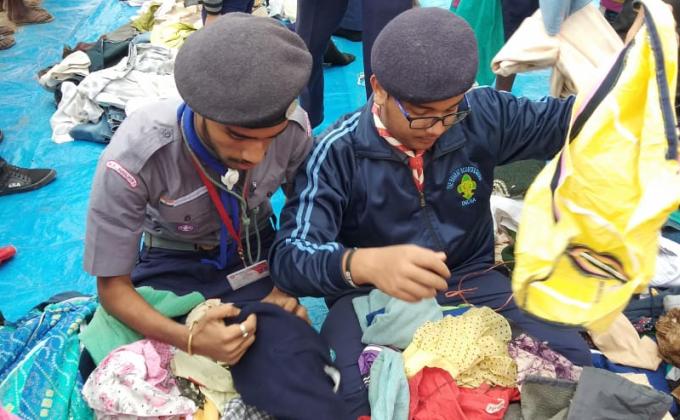 Cloth distribution 