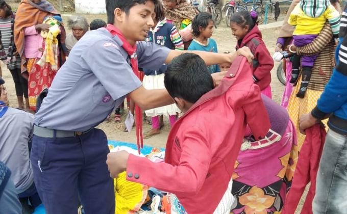 Re Usable Warm Clothes Distribution and awareness about Blood Donation