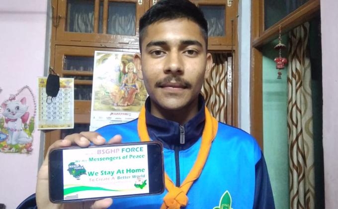 Scouts Fight Against Corona- An initiative by Bharat Scouts and Guides Himachal Pradesh India.