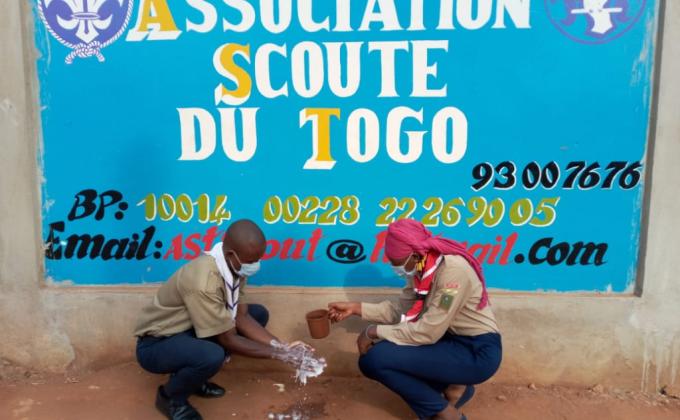 Les Scouts du Togo dans la lutte contre le covid-19