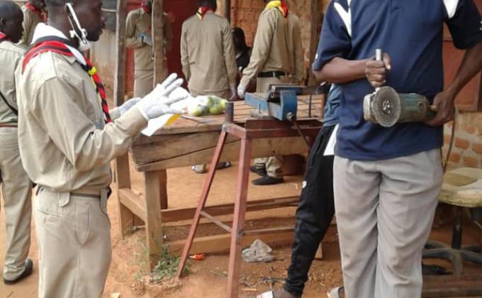 Corona Virus ( Covid -19)  Sensitization by scouts from Uganda 