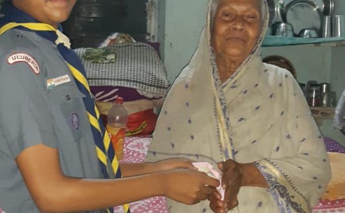 Scouts  and Guides Make Home made mask for prevent Coronavirus. eww