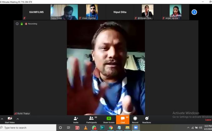 digital meeting by (HP) scouts and guides