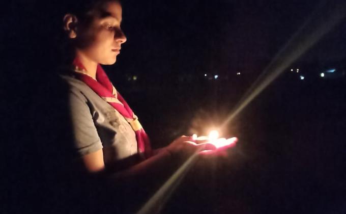 Switchoff lights#let's make unity to fight against corona pademic.
