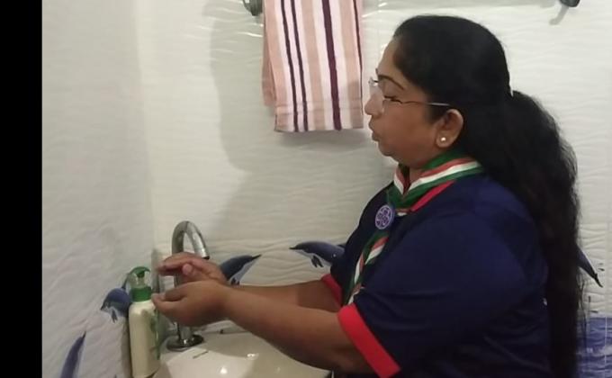 (A)  Health & Well Being.  challenge 3.#HANDWASH by Sunita Barmaiya
