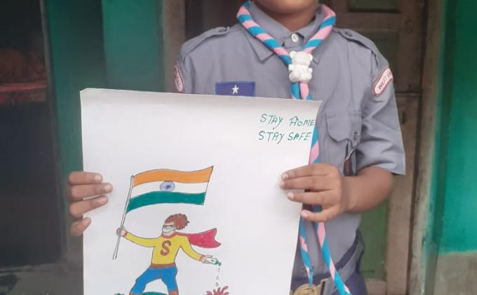 Campaign  STAY HOME STAY SAFE # FIGHT CORONA #