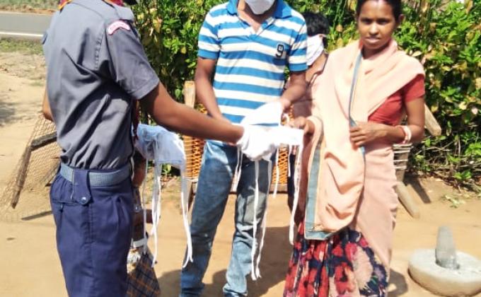 Prepare Masks for COVID-19 Pandemic and Masks distribution 