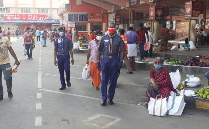 SERVICE AT VEGETABLE MARKET
