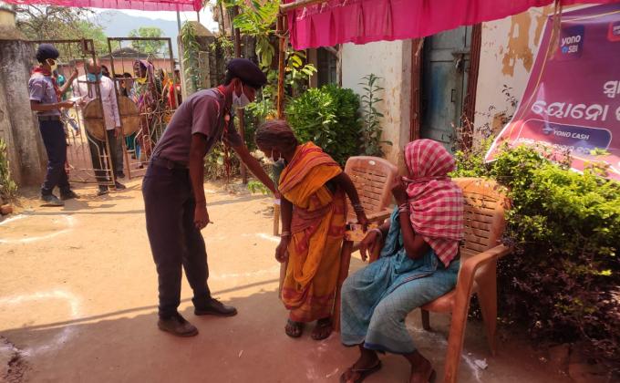 COVID-19 awareness and help people in bank