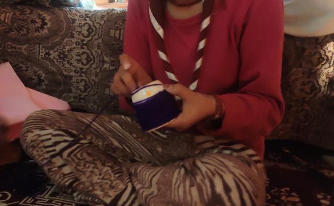 Handicraft made at Home during lockdown. 