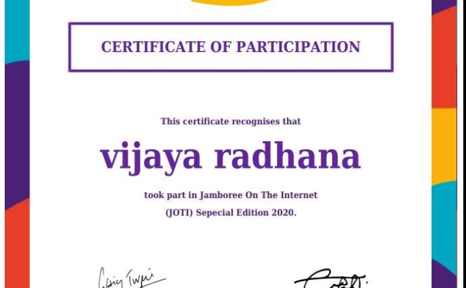 SANKALP PROJECT_(D)DIGITAL SCOUTING GUIDING_Challenge_1#SPECIAL JOTI,