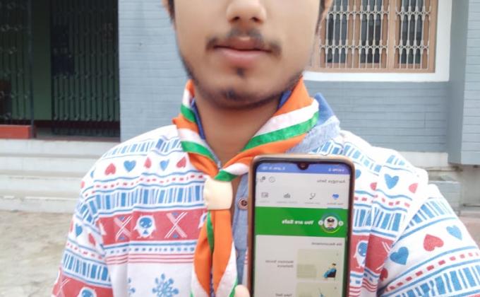 PROJECT SANKALP CHALLENGE NO - 4 DIGITAL SCOUTEING GUIDEING PART- 6  AAROGYA SETU PAR KIYA GYA KARYA . 