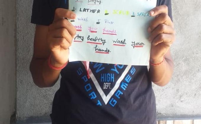 sankalp project#proper method of washing hands.