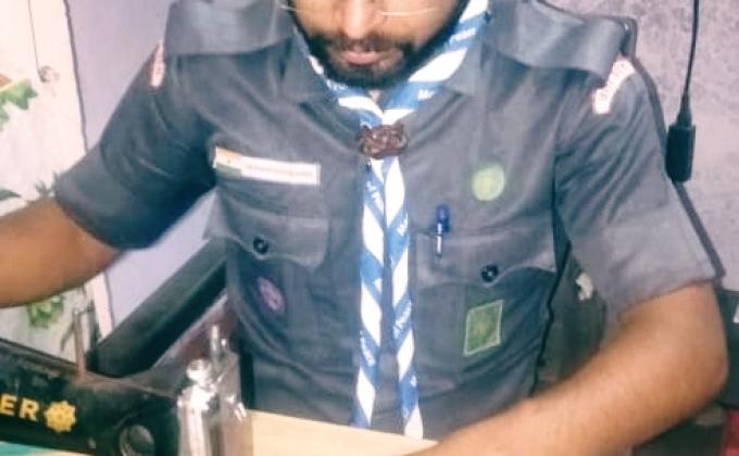 खुद से मास्क बना कर किया वितरण समाज सेवा