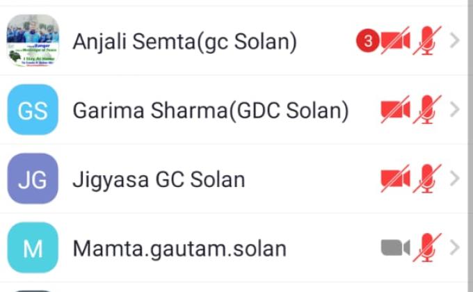 Virtual Meeting By Govt. College Solan
