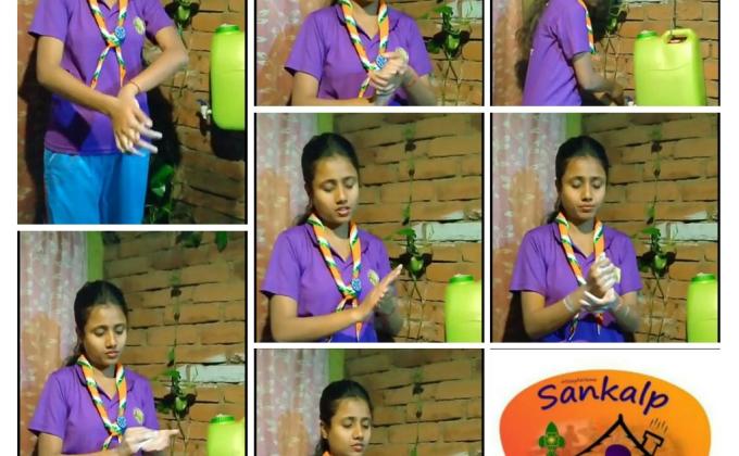 Sankalp Project Point (A)HEALTH AND WELL BEING Challenge (3) #HANDWASH