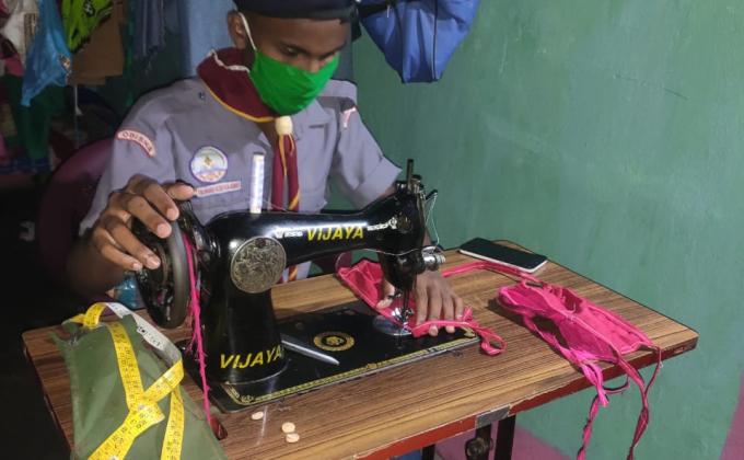Masks Preparation for needy people 