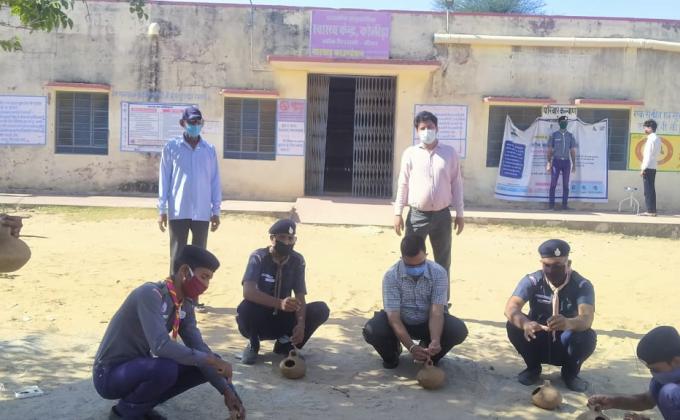  पक्षियों के लिए जल  व  घोंसला कि  व्यवस्था