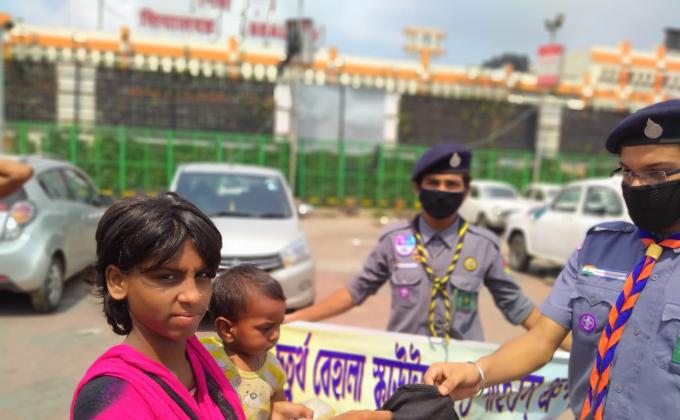 दाल चूरमा के साथ स्काउट रसोई का किया समापन