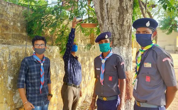 (A) जैव विविधता दिवस पर सेवा कार्य 