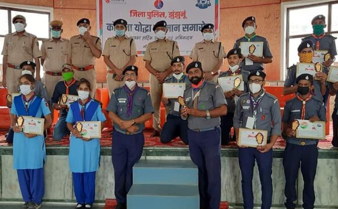 कोरोना योध्याओं का हुआ सम्मान । 