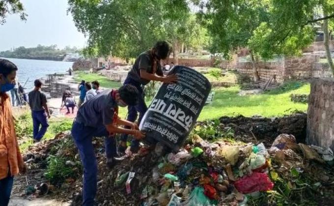 पर्यावरण संरक्षण एवं संवर्द्धन पखवाड़े के तहत स्वच्छता कार्यक्रम 