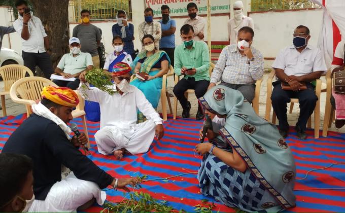 नुककड नाटक के माध्यम से दिया कोरोना बचाव का सन्देश*