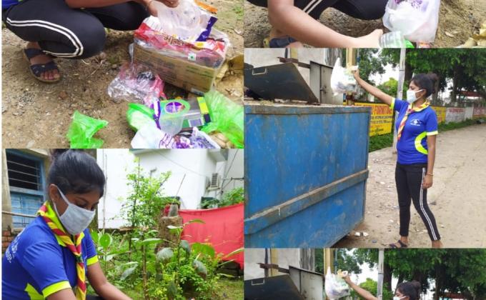 clean in own house's area to remove plastic