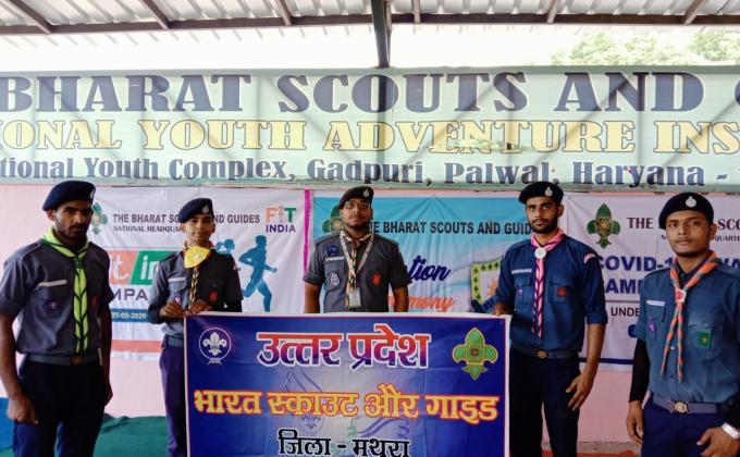 An adventure camp was organized by Bharat Scout and Guide National Headquarters in Gadpuri  