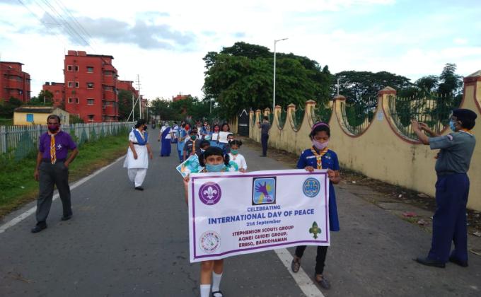 Member of Stephenson Scouts Group & Agnes Guides Group,Purba Barddhaman