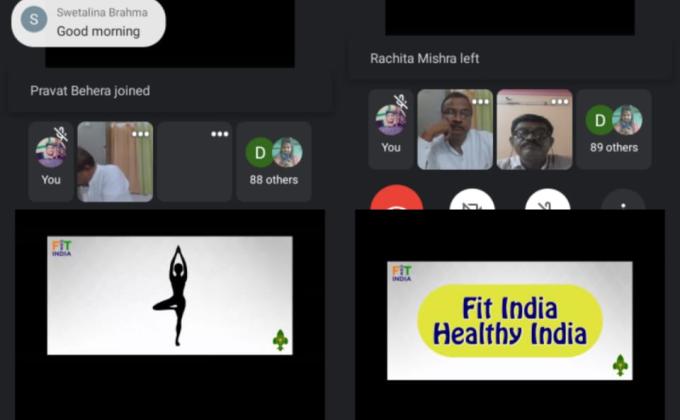 DAY 1-WEBINAR ON YOGA BY  BSG ODISHA STATE