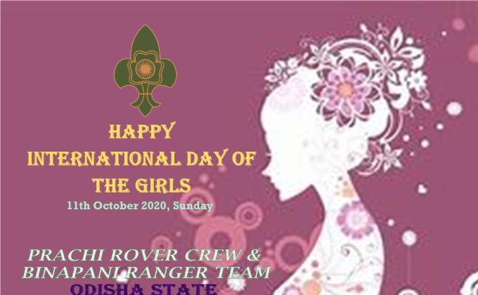 international day of girl webinar by prbr unit of UNC CUTTACK ODISHA STATE BSG ⚜️