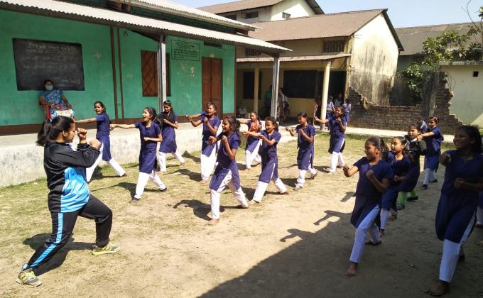 Self defense lesson in schools