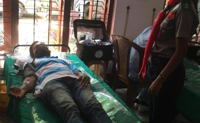 Blood Donetion campaign in Diurmpitiya, Avissawella, Srilanka . 