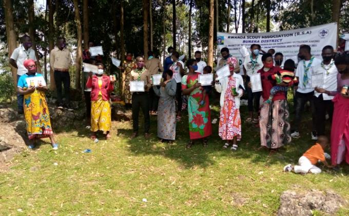 Educating  Households on Improving nutrition among children below 6 years Old by Growing and eating nutritious Food/Graduation of beneficiaries    