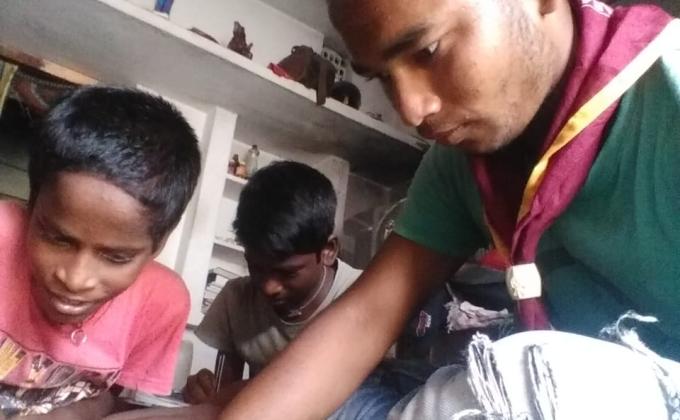 SANTOSH BEHERA, ROVER S. B. SC. H. S. SCHOOL KONISI GANJAM, ##PLANTATION, ##FEED THE BIRDS ##QUALITY EDUCATION 