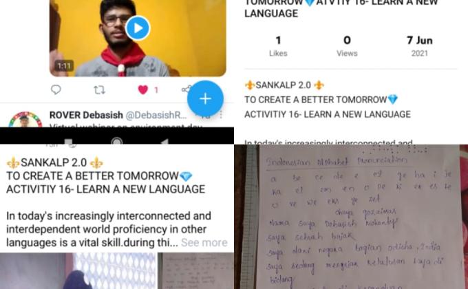 Sankalp 2.0 activitiy 16- learn a new language