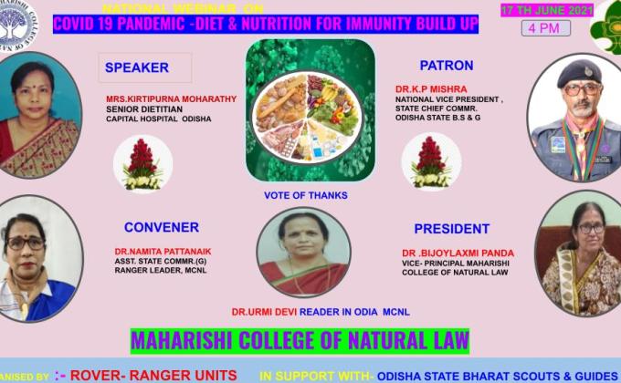 COVID-19 pandemic diet & nutrition for immunity build up